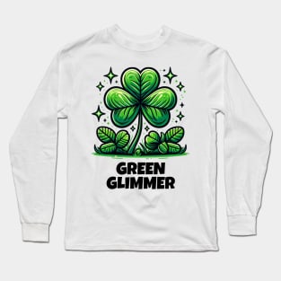 EMERALD KISSES: DELICATE DANCE OF THE IRISH SHAMROCK Long Sleeve T-Shirt